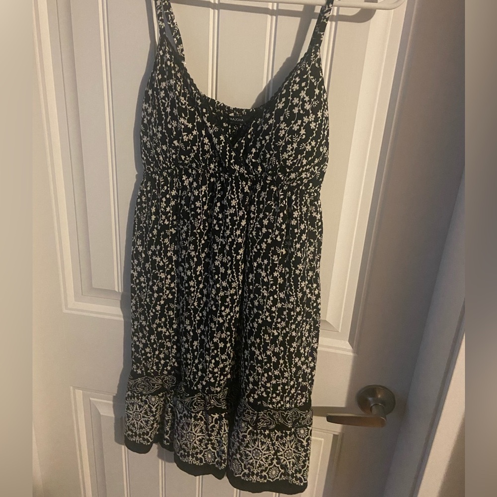 Majora Black and White Floral Dress size xl